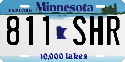 MN license plate 811SHR