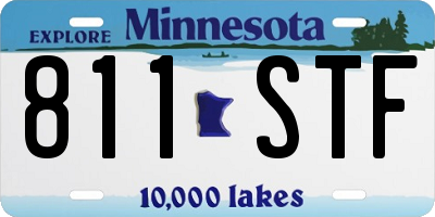 MN license plate 811STF