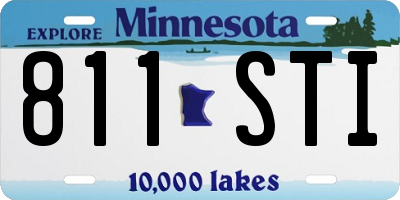 MN license plate 811STI