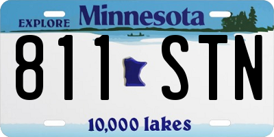 MN license plate 811STN