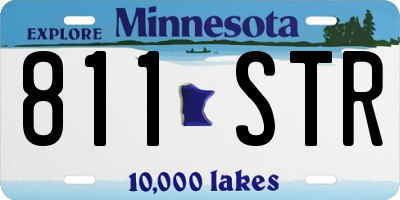 MN license plate 811STR