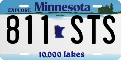 MN license plate 811STS