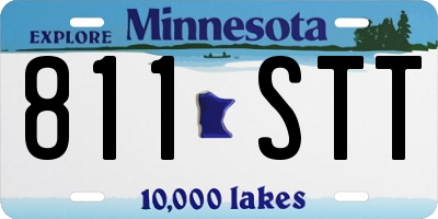MN license plate 811STT