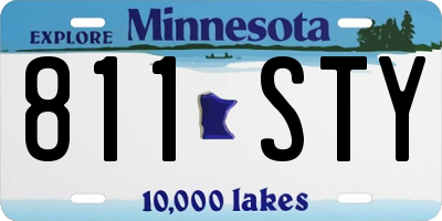 MN license plate 811STY