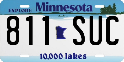 MN license plate 811SUC