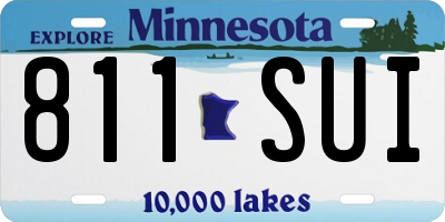 MN license plate 811SUI