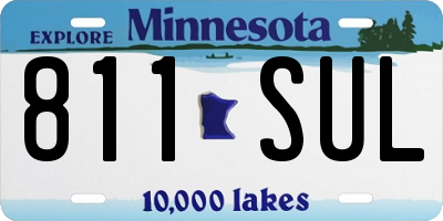 MN license plate 811SUL