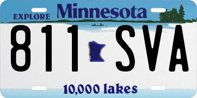 MN license plate 811SVA