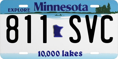 MN license plate 811SVC