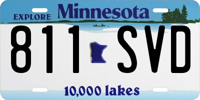 MN license plate 811SVD
