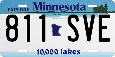 MN license plate 811SVE