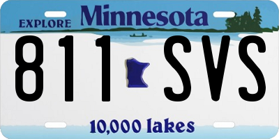 MN license plate 811SVS