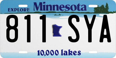 MN license plate 811SYA