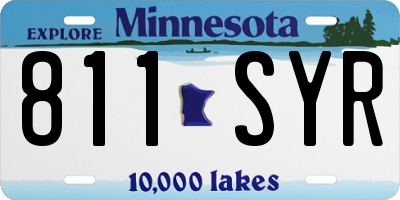 MN license plate 811SYR