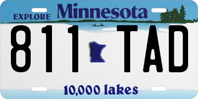 MN license plate 811TAD