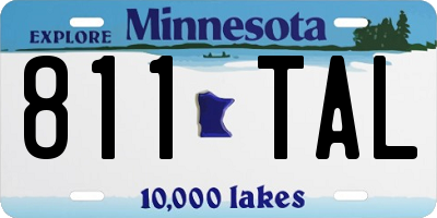 MN license plate 811TAL