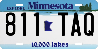 MN license plate 811TAQ
