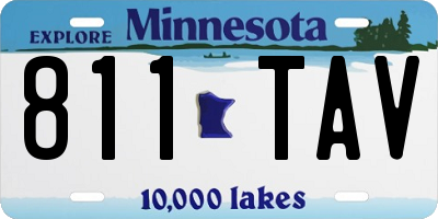 MN license plate 811TAV