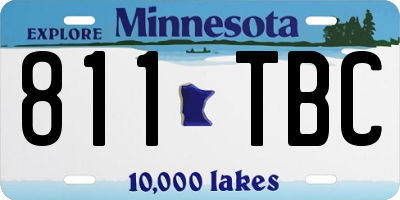 MN license plate 811TBC