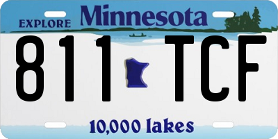 MN license plate 811TCF