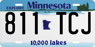 MN license plate 811TCJ