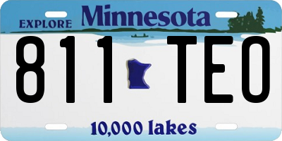 MN license plate 811TEO