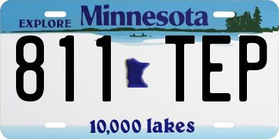 MN license plate 811TEP