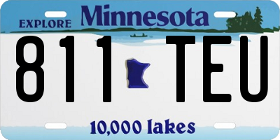 MN license plate 811TEU