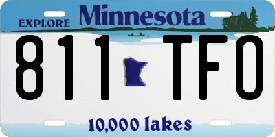 MN license plate 811TFO