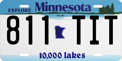 MN license plate 811TIT