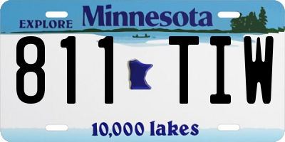 MN license plate 811TIW