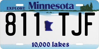 MN license plate 811TJF