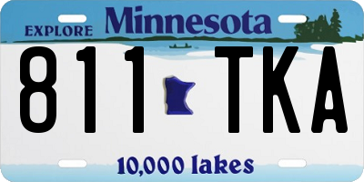 MN license plate 811TKA