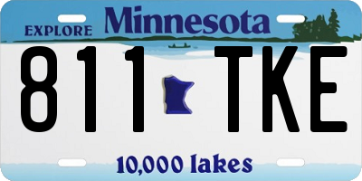 MN license plate 811TKE
