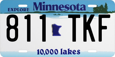 MN license plate 811TKF