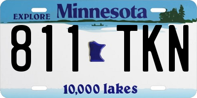 MN license plate 811TKN