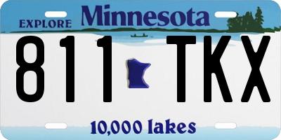 MN license plate 811TKX