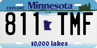 MN license plate 811TMF