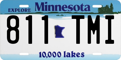 MN license plate 811TMI