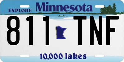 MN license plate 811TNF