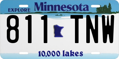 MN license plate 811TNW