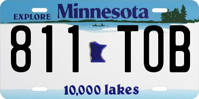 MN license plate 811TOB