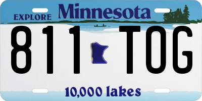 MN license plate 811TOG