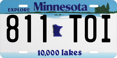 MN license plate 811TOI