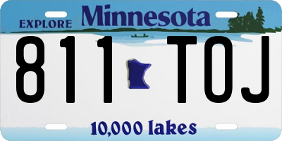MN license plate 811TOJ