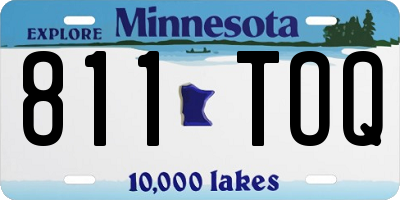 MN license plate 811TOQ