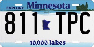 MN license plate 811TPC