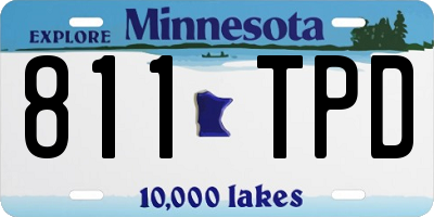 MN license plate 811TPD