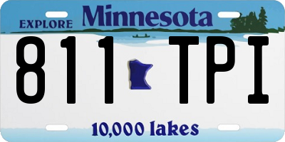 MN license plate 811TPI