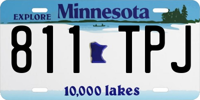 MN license plate 811TPJ